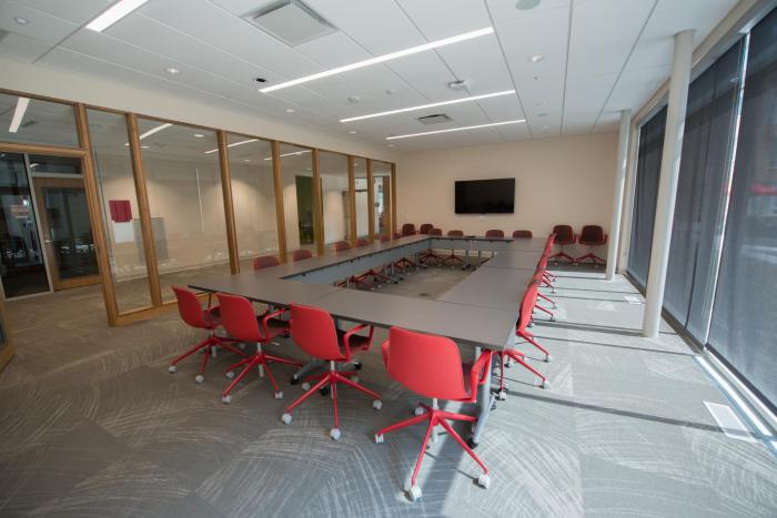 Conference Room with Flat Screen TV.