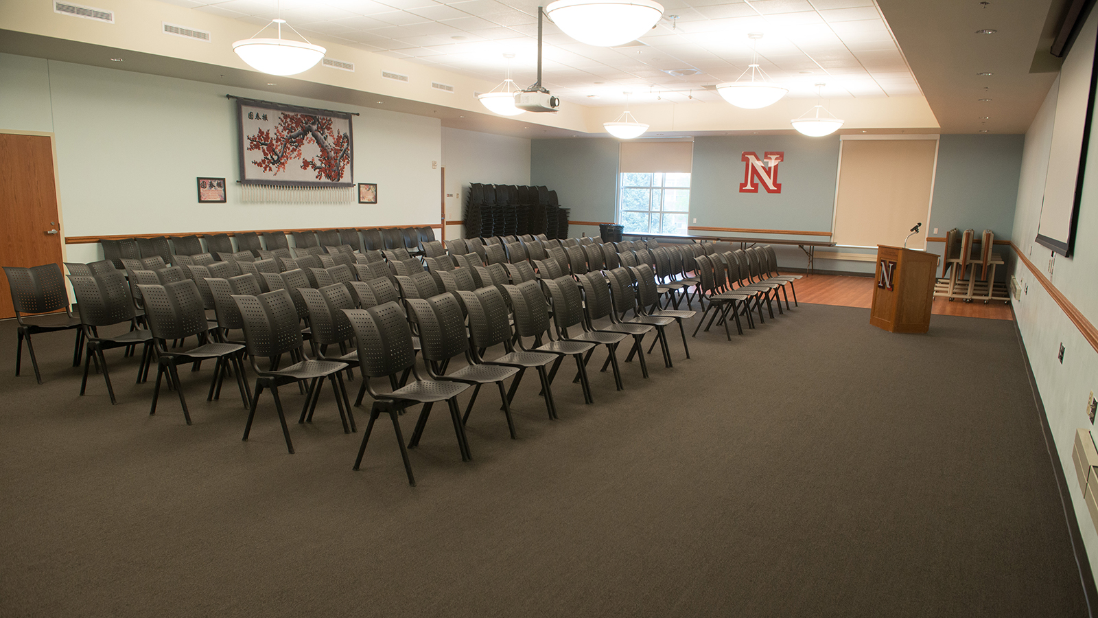 Large meeting room in Gaughan Center.
