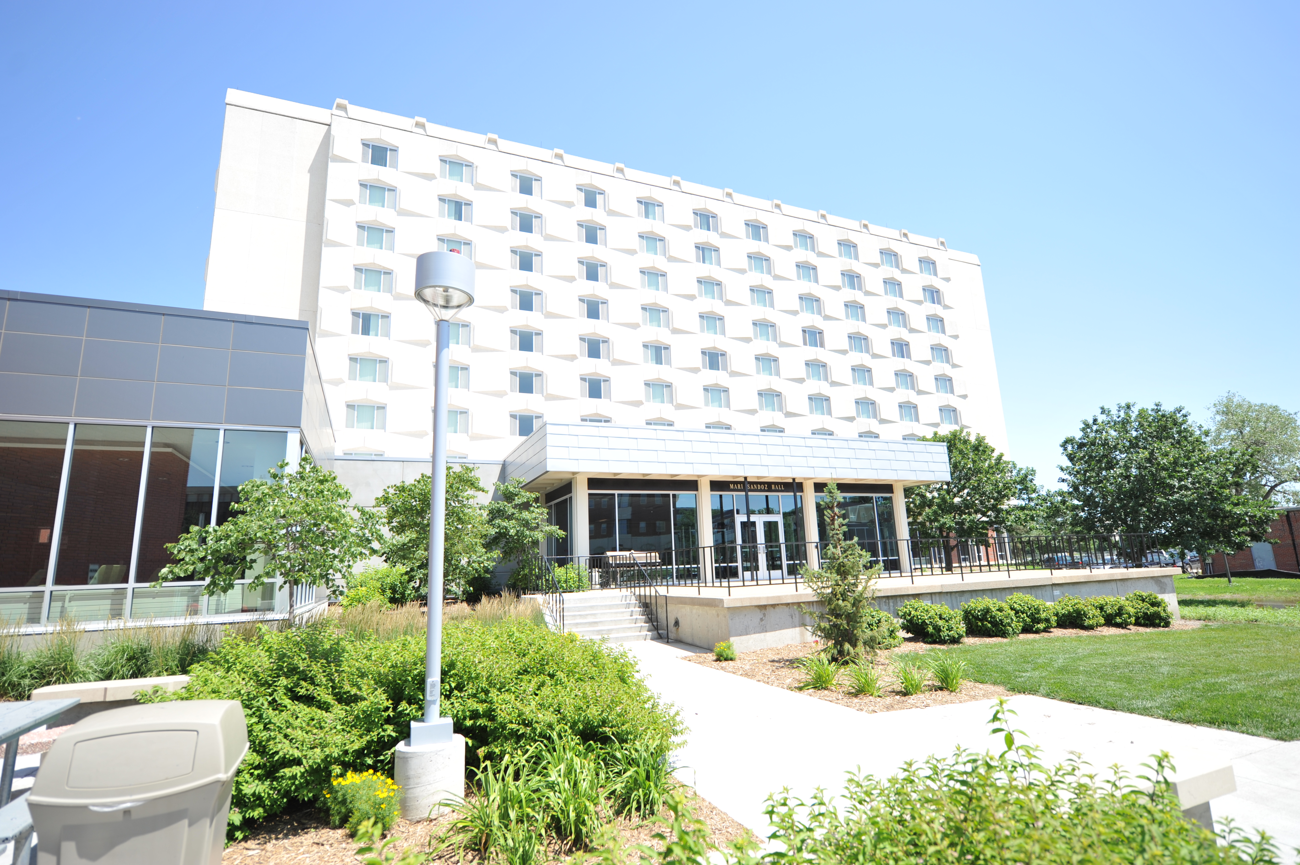 Outside image of Sandoz Hall