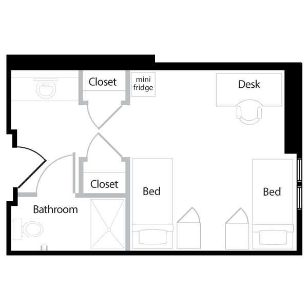 Kauffman Freshman Floorplan