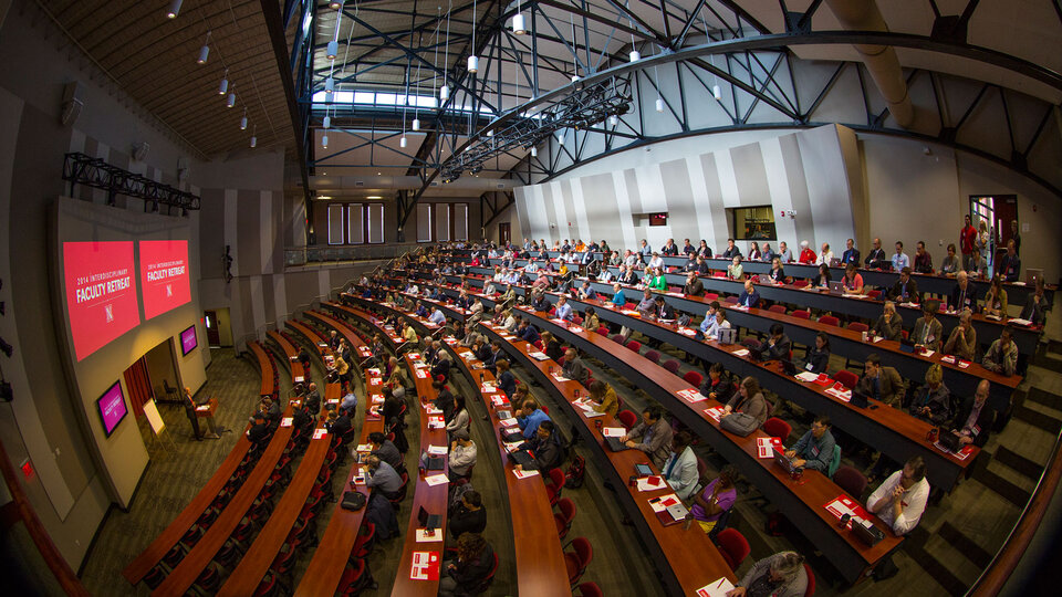 Alumni Center auditorium.