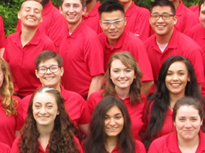 Cropped photo of a group of Conference Assistants.