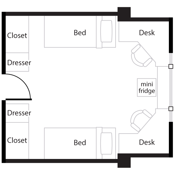 Double Room floor plan