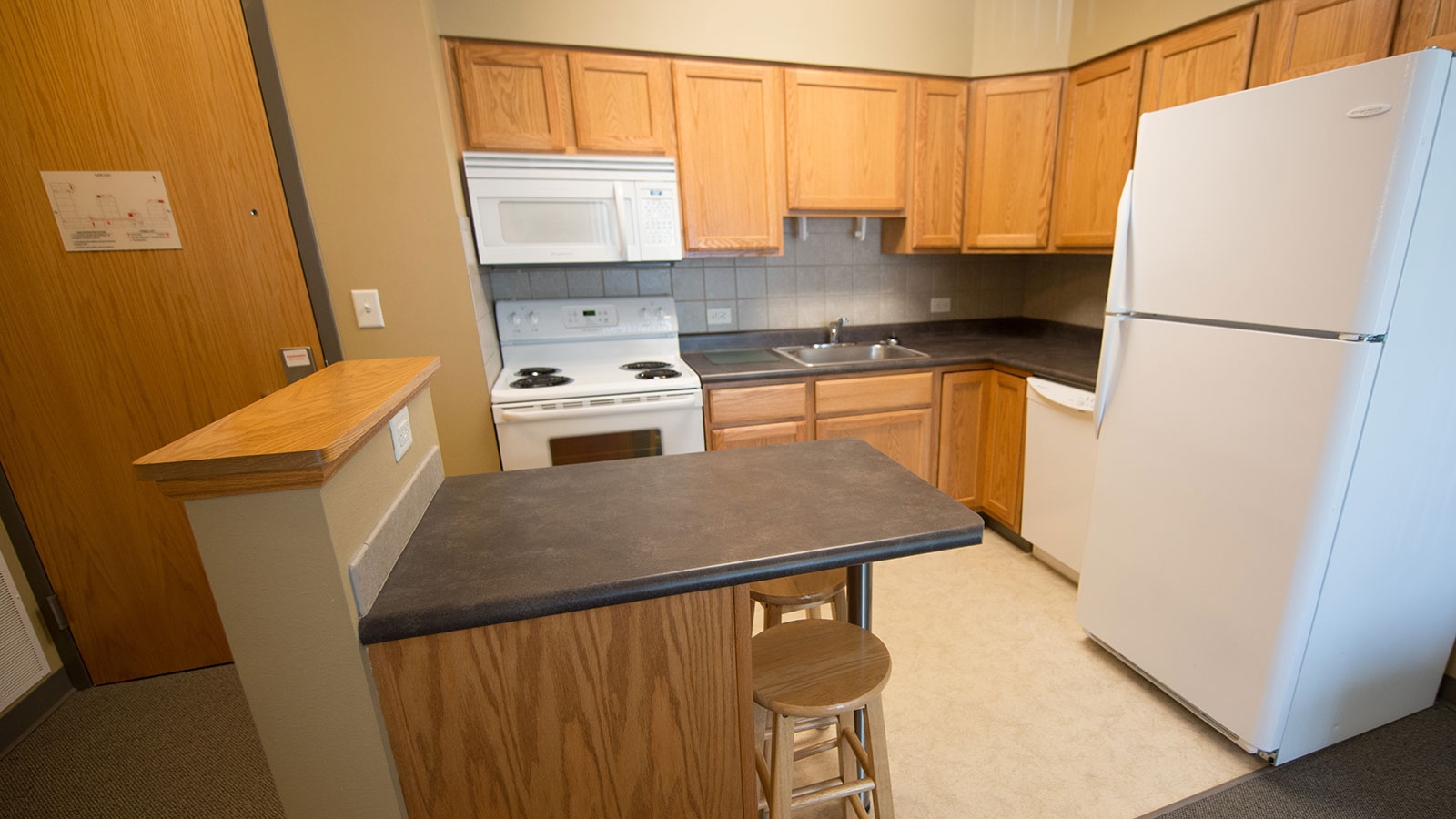 Village kitchen interior.